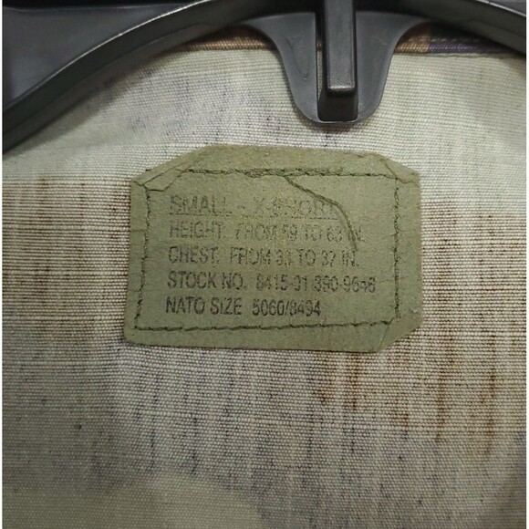 VTG U.S. Army BDU Woodland Camo Jacket Small x-short Battle Dress Uniform - Picture 6 of 15